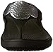 crocs Women's Sanrah Embellished Flip Wedge , Black/Silver Metallic, 8 M US