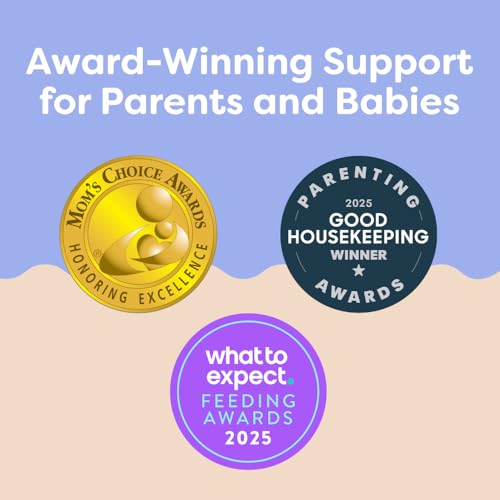 BOPPY NURSING PILLOW – FIRM, ERGONOMIC U-SHAPED BOTTLE AND BREASTFEEDING PILLOW WITH HIGH LIFT FOR COMFORT AND SUPPORT, SPACIOUS SURFACE – GRAY GENTLE LEAVES