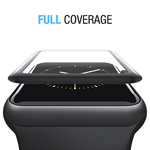 Apple Watch Glass Screen Protector 42mm (Series 2 3 Only) 3D Full Coverage (2-pack)