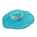 FakeFace Women's Anti-UV Sun Protective Wide Brim Reversible Sun Hat Floppy Fold Beach Hat Cap UPF 50 Blue One Size