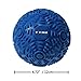 WODSKAI Muscle Massage Ball Myofascial Release Ball for Trigger Point Massage - 4.72 inch Therapy Muscle Knots Lacrosse Ball, Yoga Therapeutics with Carrying Bag (Blue 12cm)