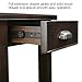 Leick Home Laurent End Table, Solid Wood, 1 Storage Drawer, Bottom Display Shelf, Easy-Assembly, For Living Room/Bedroom, Chocolate Cherry, 20.0 in. L x 24.0 in. W x 24.0 in. H, 10507