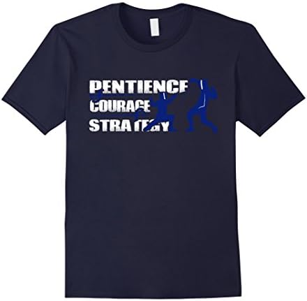 Mens Fencing Shirt - Fencing Funny T shirt Medium Navy
