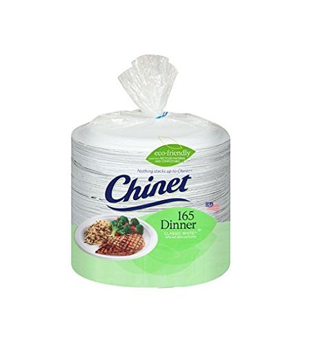 Chinet 615043 Paper Dinner Plates-165 ct, White - //coolthings.us