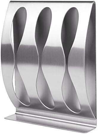 PAI ZHU SHANG Bathroom Stainless Steel Wall Mounted Toothbrush Holder Bracket Organizer with Adhesive Tape (3 holes)