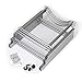 LIANTRAL 5 Gallon Jug Holder, 4 Tiers Silver Heavy Duty Rack Freestanding, Water Bottle Organizer for Home Office
