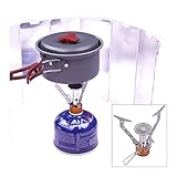 boutique1583 Outdoor Camping Gas Stove Mini Folding Furnace Head Camping Cooking Equipment