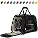 Paws & Pals Airline Approved Pet Carrier – Soft-Sided Carriers for Small Medium Cats and Dogs Air-Plane Travel On-Board Under Seat Carrying Bag with Fleece Bolster Bed for Kitten Cat Puppy Dog Taxithumb 4