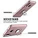 lovpec Compatible with Galaxy A20 Case, Ring Magnetic Holder Kickstand Shockproof Protective Phone Cover Case for Samsung Galaxy A50/for Galaxy A20/for Galaxy A30 (Pink)