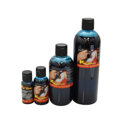 BLUE TEMPORARY TATTOO INK AIRBRUSH BODY ART PAINT 8-OZ