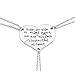 Elefan Cornelia Birthday Gift for Little Middle Big Sister Heart Puzzle Pendant Necklace Set for Daughters Granddaughter(3PCS)