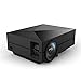 PowerLead Gypo GM60 HDMI Portable Mini LED Projector Home Cinema Theater Entertainment AV VGA USB SD Micro USB Meetings Projector (Black)