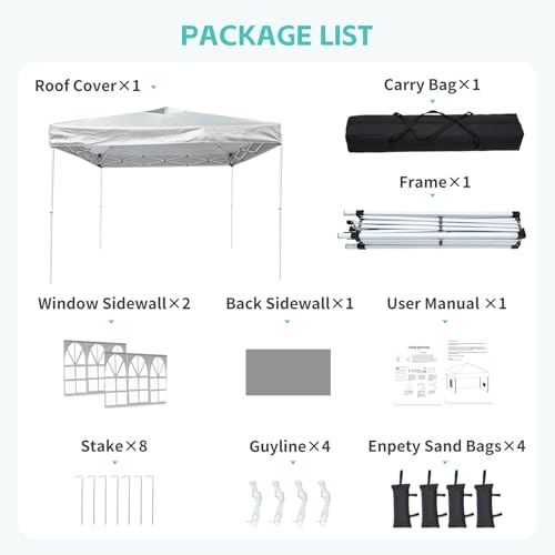 Pone·vora 10x10 Pop Up Canopy Tent Review: One-Push Setup with Vented Roof image 18