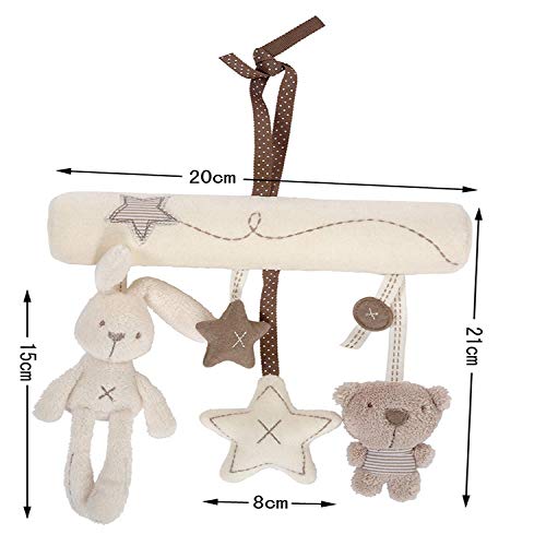 SL&F Baby Stroller Toy, Newborn Baby Car Crib Cot Pram Hanging Built-in Music with Rattle