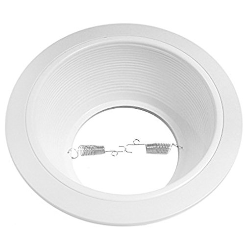 12 Pack 6" Inch White Baffle Recessed Can Light Trim Pricepulse