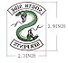 Riverdale Southside Serpent DIY 3 Inches Tall Temporary Body Art Tattoo Sticker Set of 2