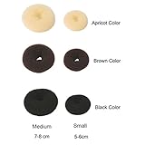 HiiBaby®Children Kids Girls Ballet Dance Hair Bun Donut Ring Shaper Hair Styler Maker Doughnut Former Sponge PACK OF 2 SIZES Small & Medium
