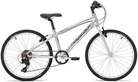 Dimension 24" Aluminum Bicycle in Metallic Silver by Ridgeback (Age 8-11)