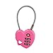 MoDA Travel Easy to Use- TSA Recognized Resettable Combination Lock Luggage Travel Lock-Pink