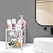 Simple Trending 2 Tier Under Sink Cabinet Organizer with Sliding Storage Drawer, Desktop Organizer for Kitchen Bathroom Office, Stackable, Chrome