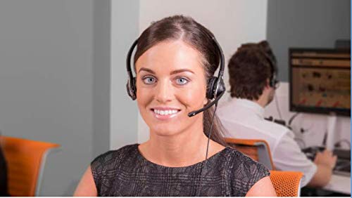 Premium Double Ear Ultra Noise Canceling Microphone Headset & HIS Cable for Avaya IP 1608, 1616, 9601, 9608, 9611, 9611G, 9620, 9621, 9630, 9631, 9640, 9641, 9650, 9670, J139, J169 and J179 Phones