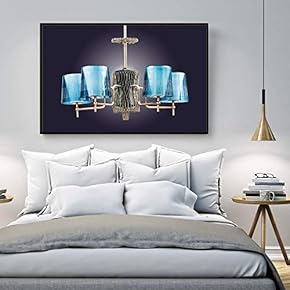 Floating Framed Canvas Wall Art for Living Room, Bedroom Droplight Canvas Prints for Home Decoration Ready to Hang - 16x24 inches