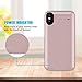 FNSON Battery Case for iPhone XR, 6000mAh Portable Protective Charging Case Compatible with iPhone XR (6.1 inch) Rechargeable Extended Battery Charger Case (Blue)