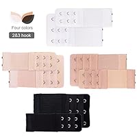 Bra Extenders,ViLSOM Bra Extender 2 Hook/3Hook Bra Strap Extender 8 PCS,4 Colors