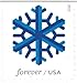 USPS Geometric Snowflakes Forever Stamps, Book of 20