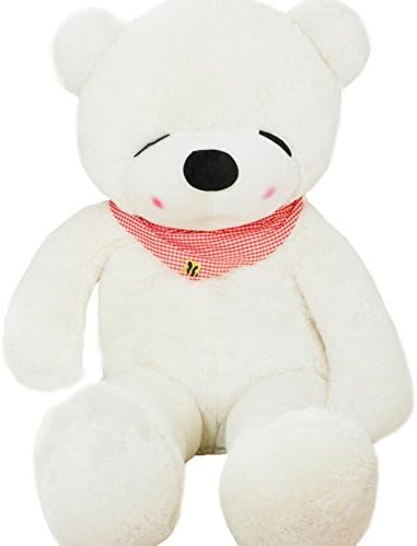 120CM 47' Stuffed Animal Teddy Bear Sleepy Bear Plush Soft Toy Huge Soft Toy White