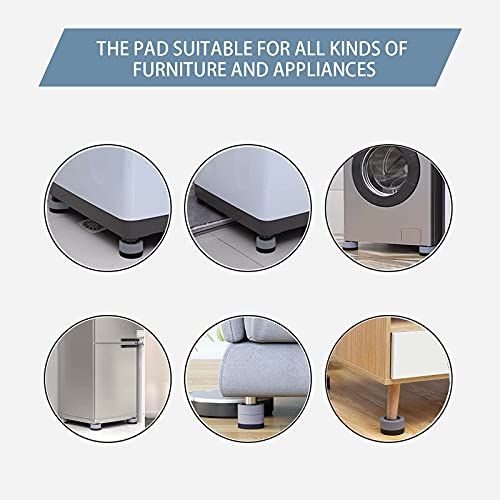 Anti-Vibration Pads for Washing Machines Anti-Walk and Noise Reduction Foot Pads for Washer and Dryer Support Pack of 4 (4pcs)