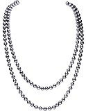 BABEYOND Art Deco Fashion Faux Pearls Necklace 1920s Flapper Beads Cluster Long Pearl Necklace for Gatsby Costume Party 59