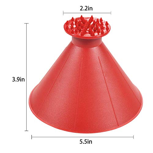 Round Windshield Ice Scraper, Yoruii Magic Cone-Shaped Car Windshield Ice Scraper, Magic Funnel Car Snow Removal Shovel Tool