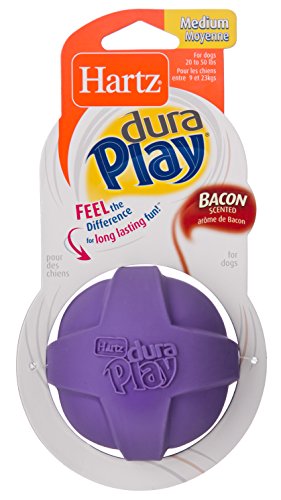 Hartz Dura Play Bacon Scented Dog Ball - Medium (Colors Vary)