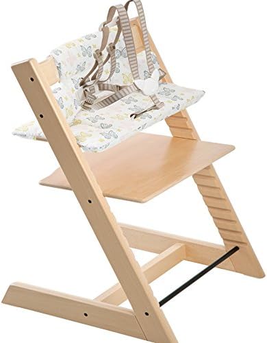 Stokke Tripp Trapp Highchair & Tripp Trapp Cushion Sweet Butterfly (Natural)