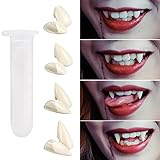 MUCCKEN 16 Pairs Vampire Teeth with Adhesive, 4