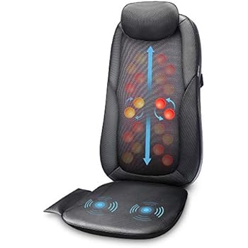 Amazon.com: Shiatsu Back Massage seat Cushion with Heat 2D ...