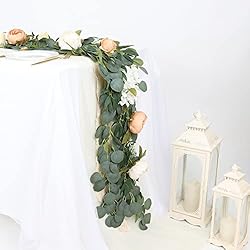 Joyhalo 5 Pack Artificial Eucalyptus Garland with