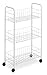 Whitmor 3 Tier Small Wire Rolling Cart