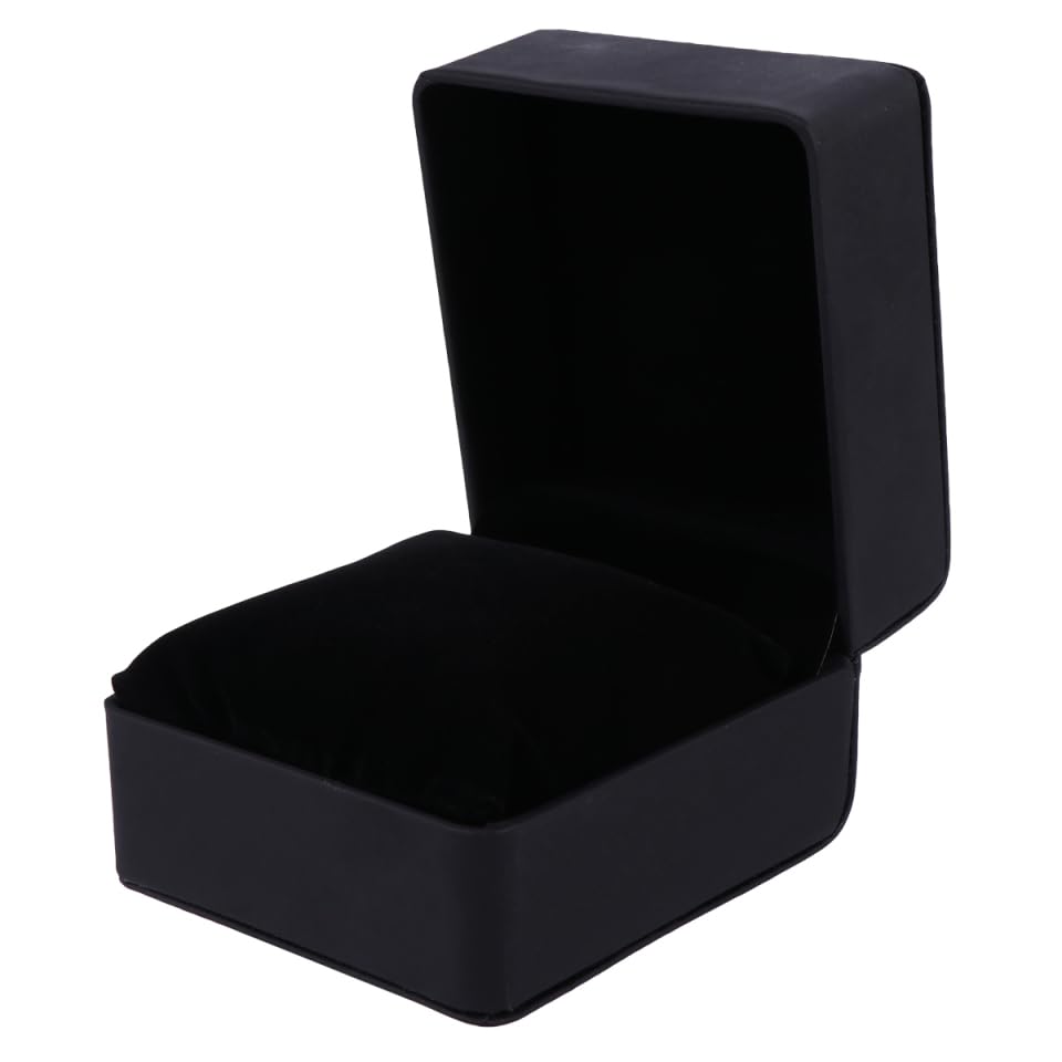 iplusmile Pu Leather Watch Box with Detachable Pillows Elegant Single Grid Wristwatch Storage Case for Home and Travel