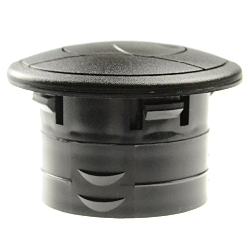 DCM 2385A2 Round Louvered Dash Vent 2 Inch, Black Buy Online in
