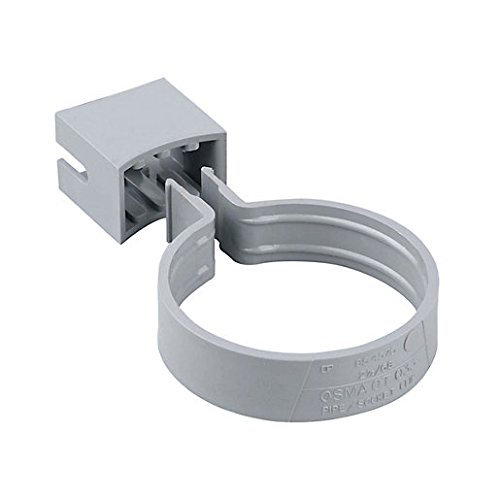 Pack of 2 x Osma 0T033G (Grey) Concealed Screw Pipe or Socket Bracket 68mm (2.5") Adjustable for Pipes or sockets.