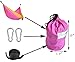 CUTEQUEEN Trading Double Nest Ultralight Portable Outfitters Parachute Nylon Fabric Hammock For Travel Camping,Backpacking,Kayaking,Color: Pink/Golden