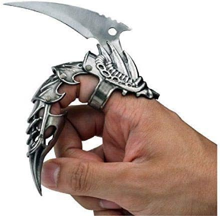 Tactical Hunting Knife - Survival Knife - Stainless Steel - Iron Reaver Finger Claw