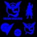 Team Mystic Vinyl Decal MultiPack (Pokemon Go Inspired)