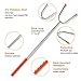 Ezire Marshmallow Roasting Sticks, Extendable Telescoping Smores Skewers for Fire Pit Campfire BBQ Hot Dog Marshmellow 32inch