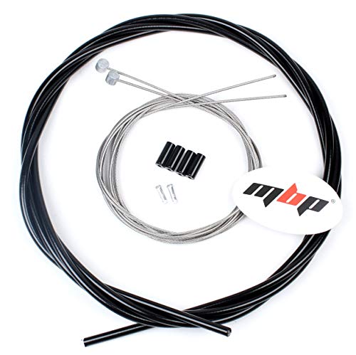 MBP Mountain Bicycle Brake Cable Set Includes Quality 5mm Housing, Stainless Steel Brake Cables, Ferrules and End Tips
