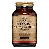 Solgar Vitamin E 400 IU Mixed Softgels D-Alpha Tocopherol and Mixed Tocopherols, 100 Count