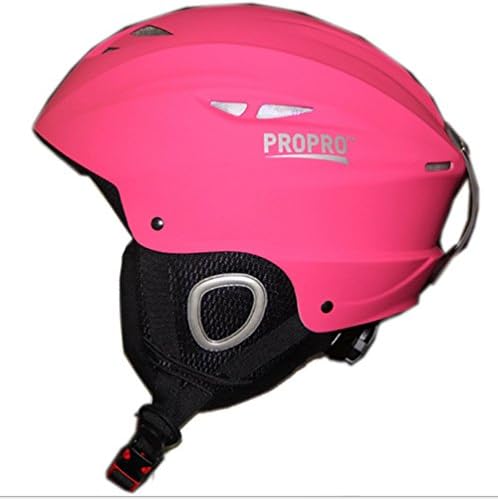 Crazy Mars Adult Snow Helmet,Professional Extreme Sports Helmet Womens Mens Winter Skiiing Mountian Road Bike Cycling Roller Skating Skateboarding Helmets Rose Red L