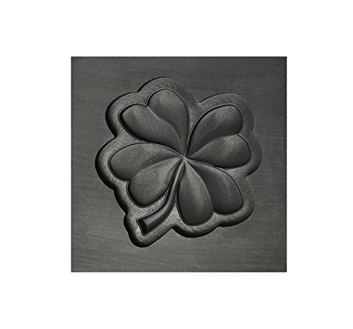 Small - Four Leaf Clover 3D Graphite Ingot Mold for Precious Metal Casting Gold Silver Copper Melting